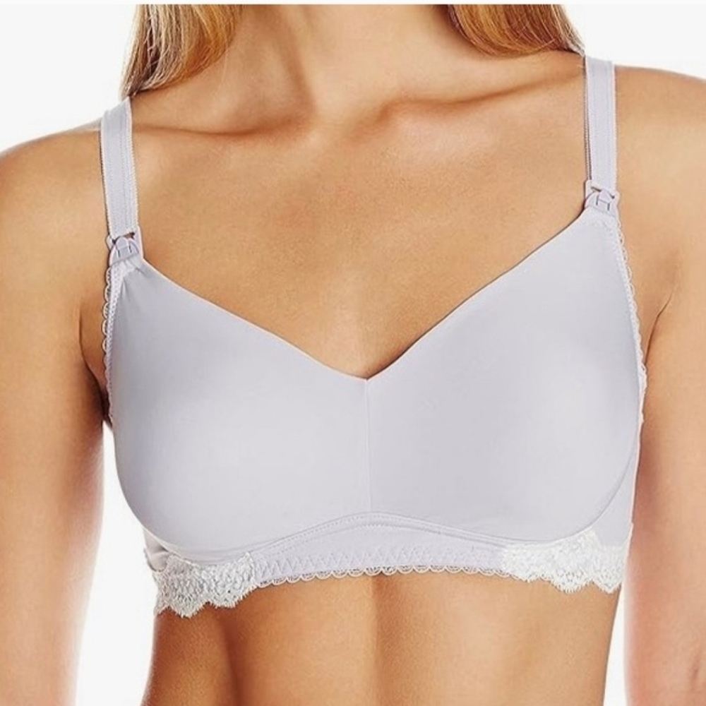 Cake Maternity Plum Melba Nursing Wireless Bra Size:32C